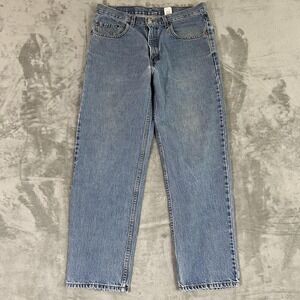 Levi's 550 Jeans Mens 34x30 Blue Relaxed Fit Tapered Leg Cotton Stonewash Denim